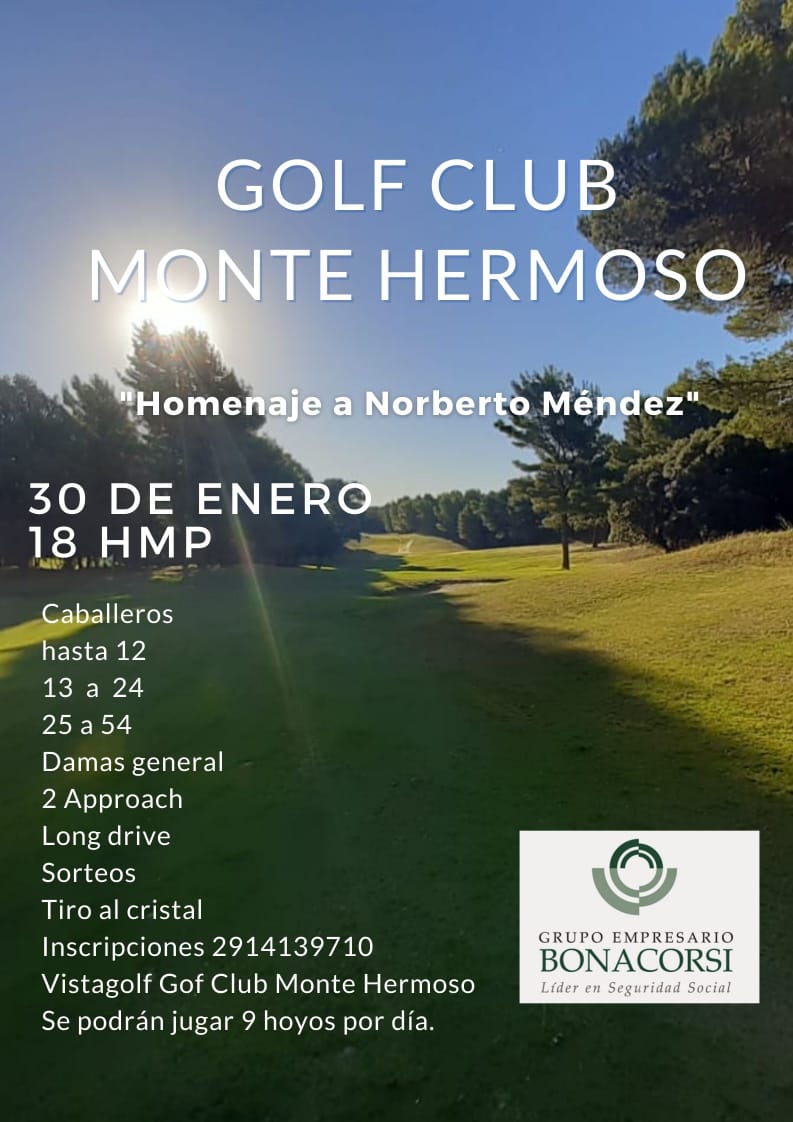 Torneo Homenaje Club de Golg Monte Hermoso